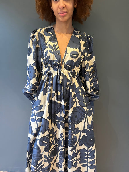 Percy Dress in Blue - close up 1