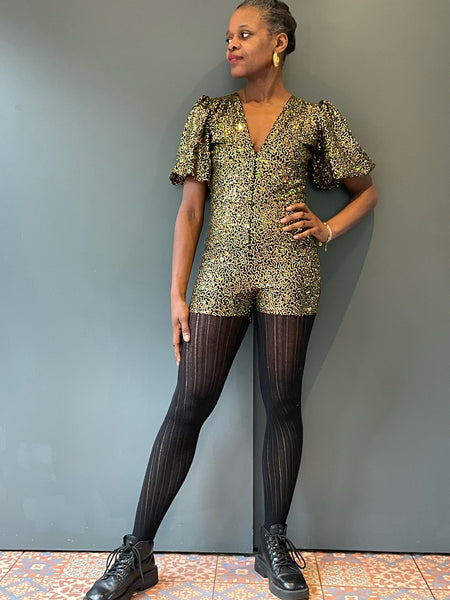 Sophie B Playsuit in Gold full view