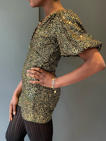 See the Sophie B Playsuit in Gold  sideview