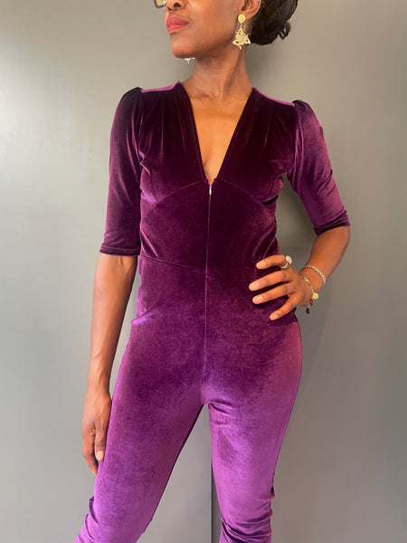Purple Jumpsuit - front view