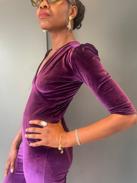 Purple Jumpsuit - side view 2