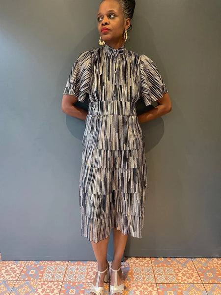 Froo Froo Dress in Shimmer Lurex - front view