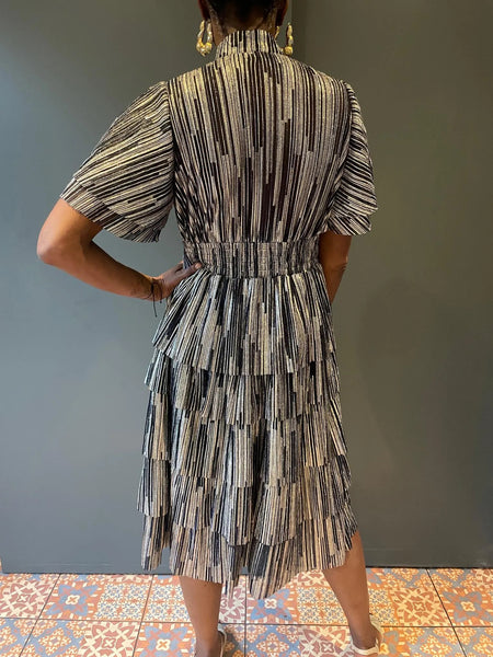 Froo Froo Dress in Shimmer Lurex - back view
