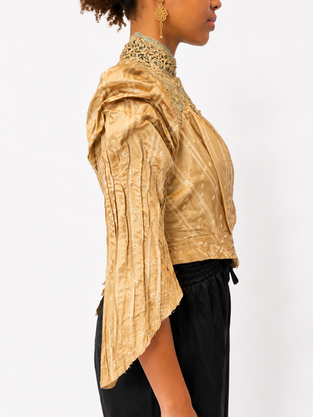Victorian Pale Gold Corseted Jacket