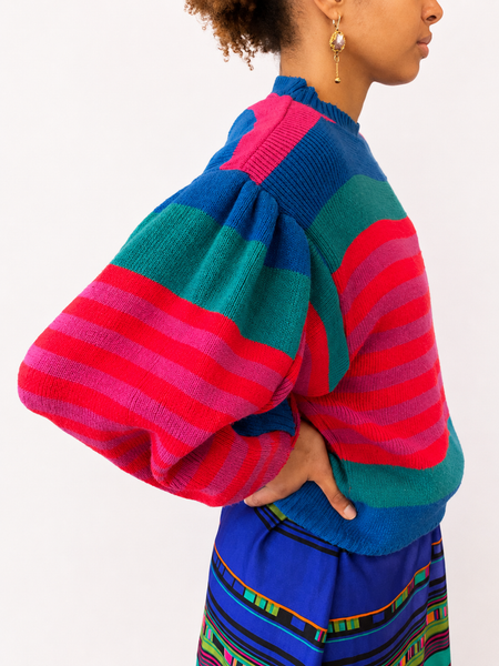 1970s Cloth Kits Balloon Sleeve Jumper