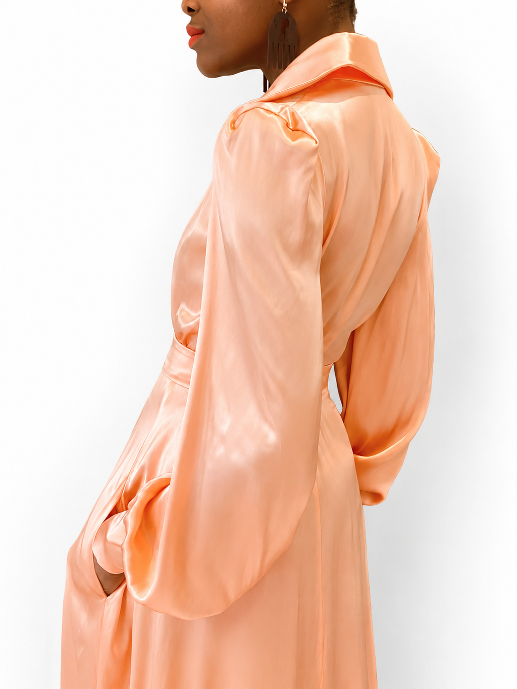Varon Dress in Peach Blush