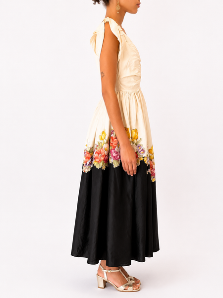 1940s/50s Silk Evening Cocktail Dress