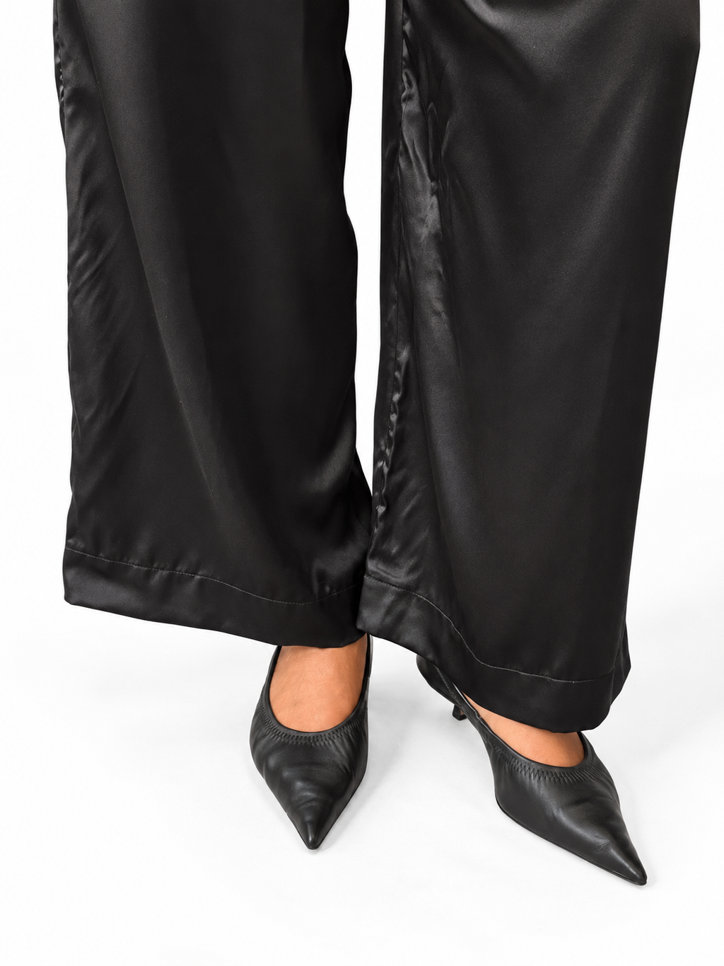 Black Silk Pyjama Set
