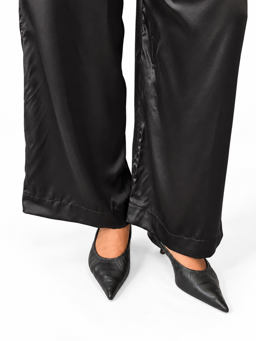 Black Silk Pyjama Set