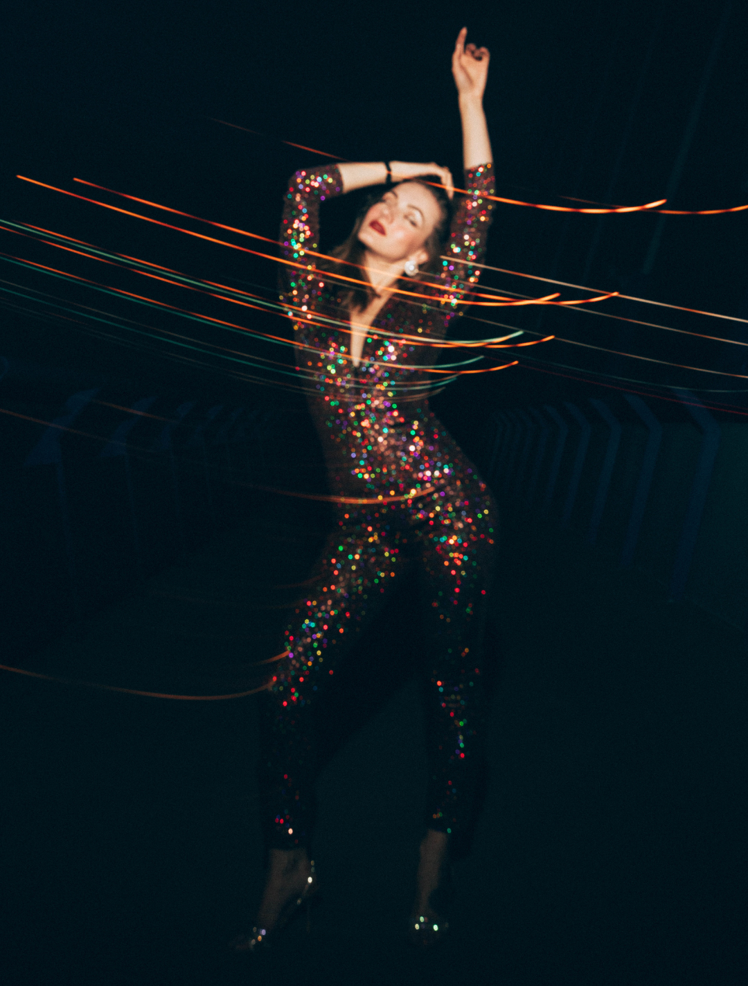 Dynasty Jumpsuit in Rose Gold