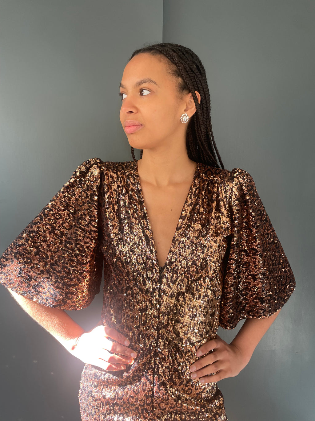 Sophie B Playsuit in Leopard Print