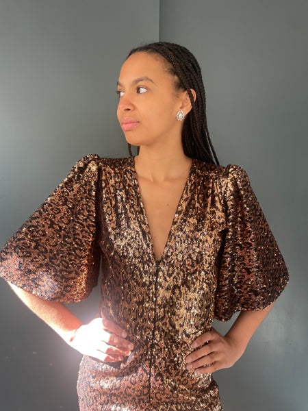 Sophie B Playsuit in Leopard Print