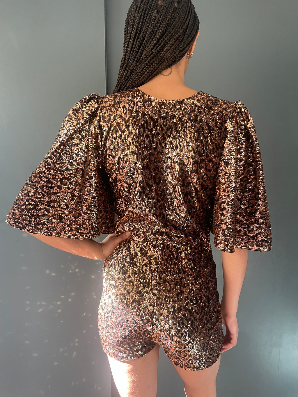 Sophie B Playsuit in Leopard Print