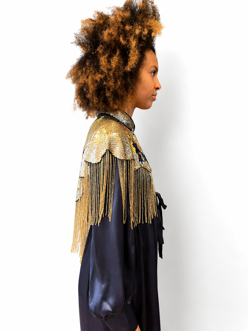 Tipperleyhill Floral Sequin Cape