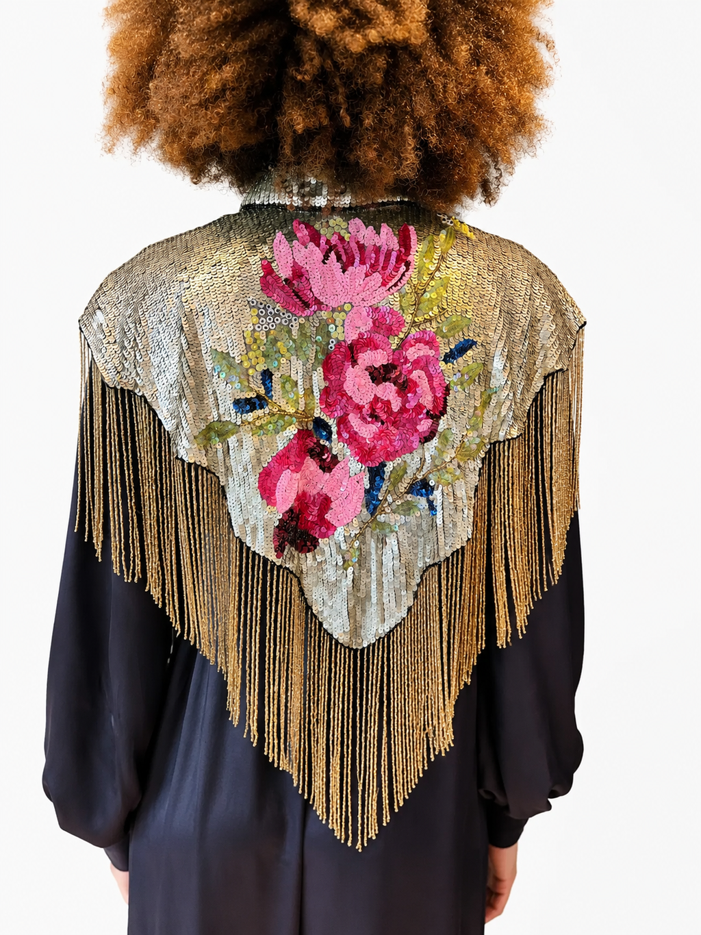 Tipperleyhill Floral Sequin Cape