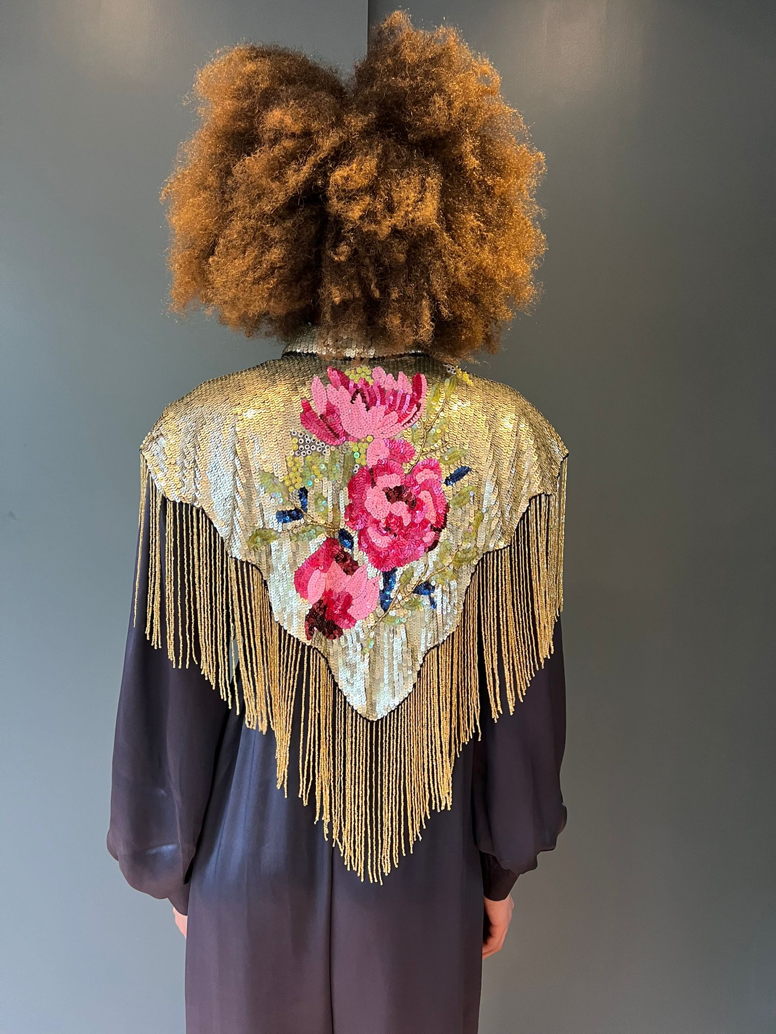Tipperleyhill Floral Sequin Cape
