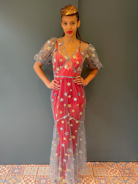 Sheer Sequin Dress from Woo Woo Boutique - full front view 1