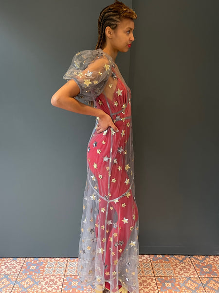 Sheer Sequin Dress from Woo Woo Boutique - full side view