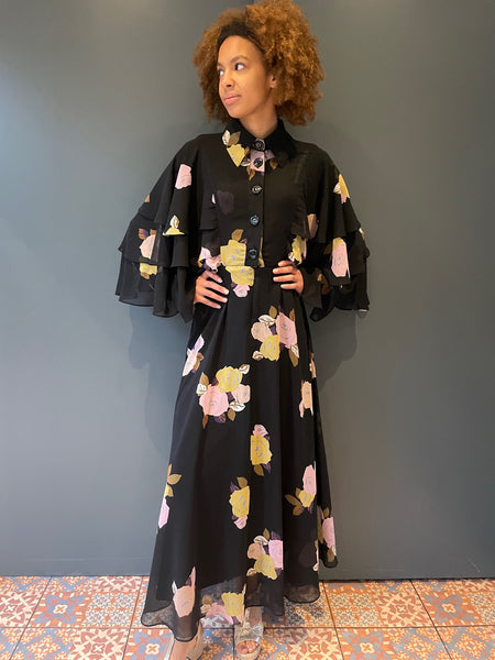 Maxi Cape Dress - front view