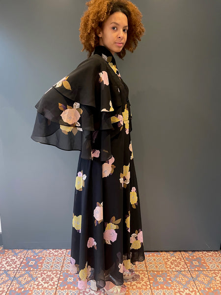 Maxi Cape Dress - side view