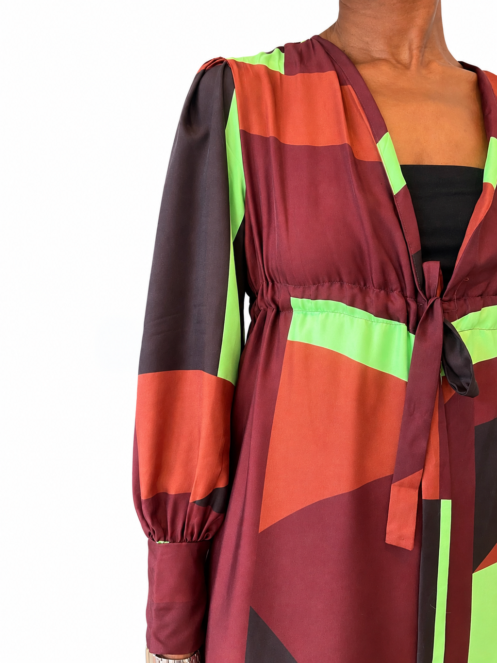 Aurora Multicoloured Silk Dress