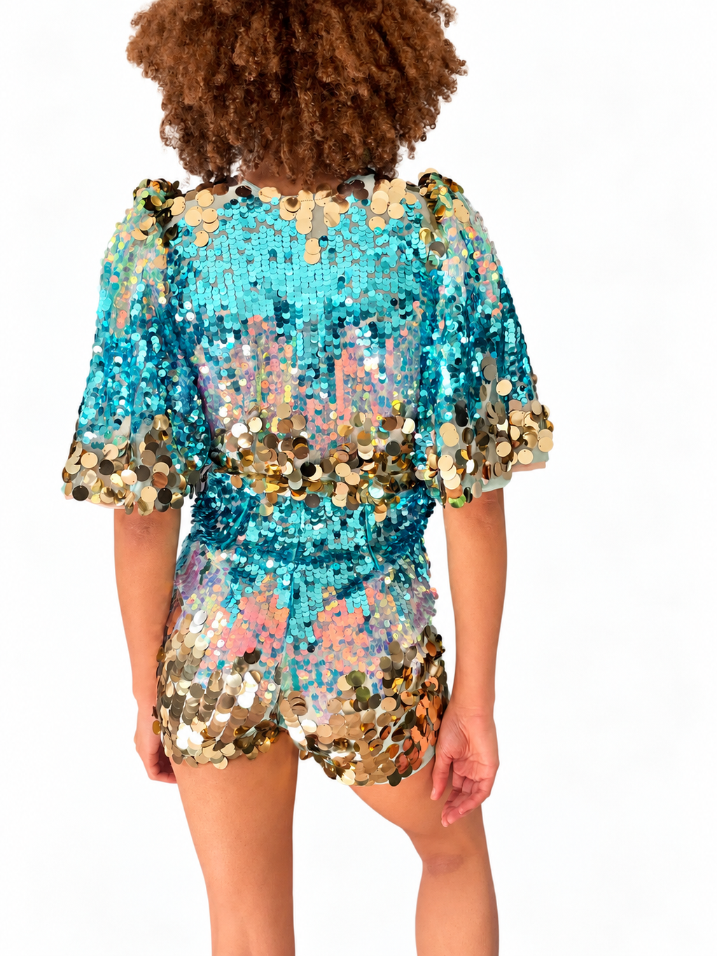 Betty Turquoise Playsuit