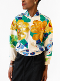 Japanese Kimono Silk Bomber Jacket