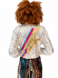 Silver Zappy Bomber Jacket