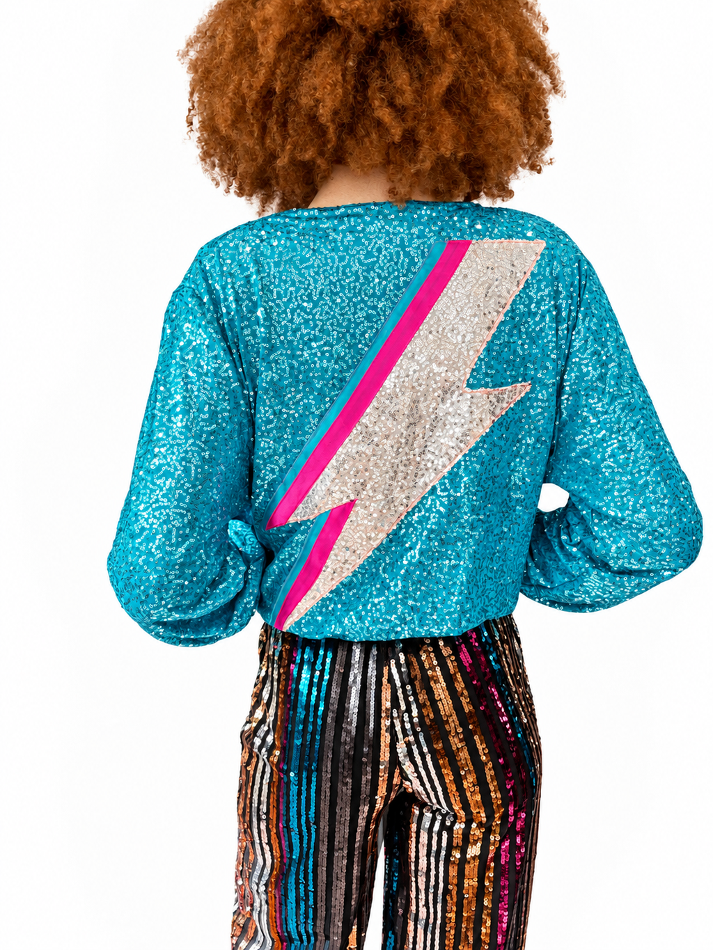 Turquoise Zappy Bomber Jacket