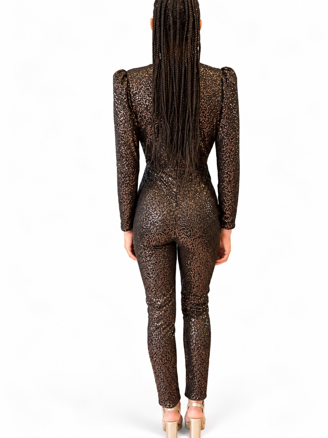 Dynasty Jumpsuit in Rose Gold