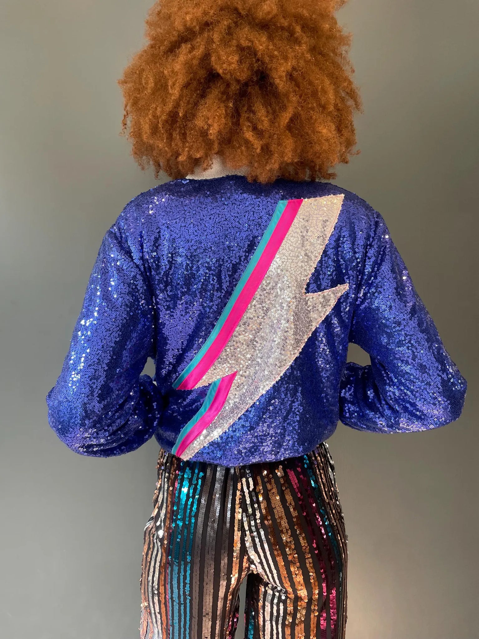 Royal Blue Zappy Bomber Jacket