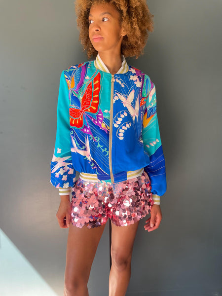 Butterfly Kimono Bomber Jacket
