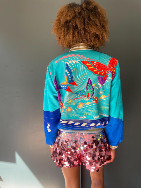 Butterfly Kimono Bomber Jacket