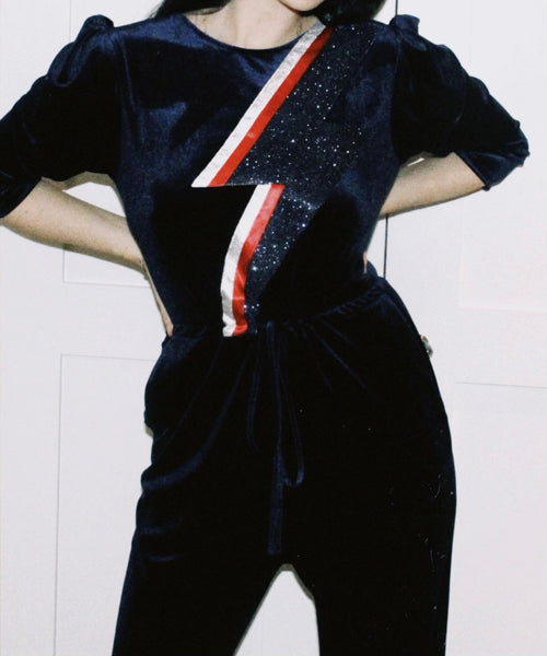 Maxine Ziggy Navy Jumpsuit Reversible