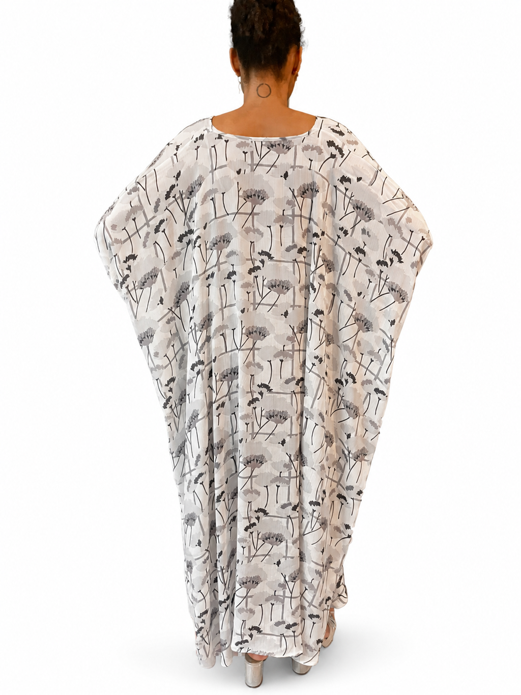 Botanical Silk Kaftan