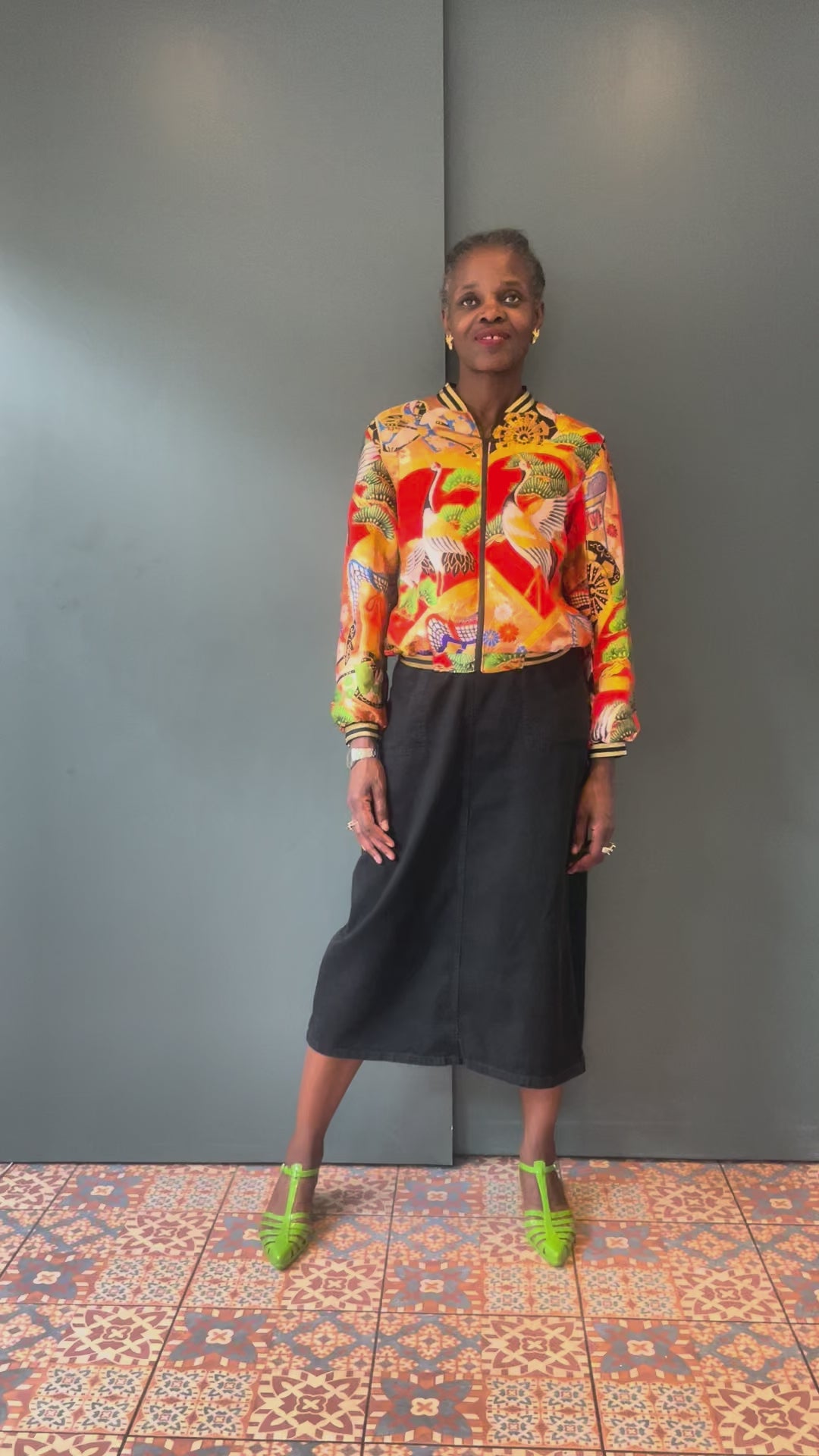 Vintage Japanese Uchikake Bomber