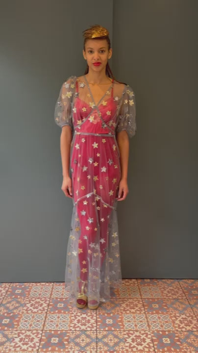 1940s Star Sequin Dress