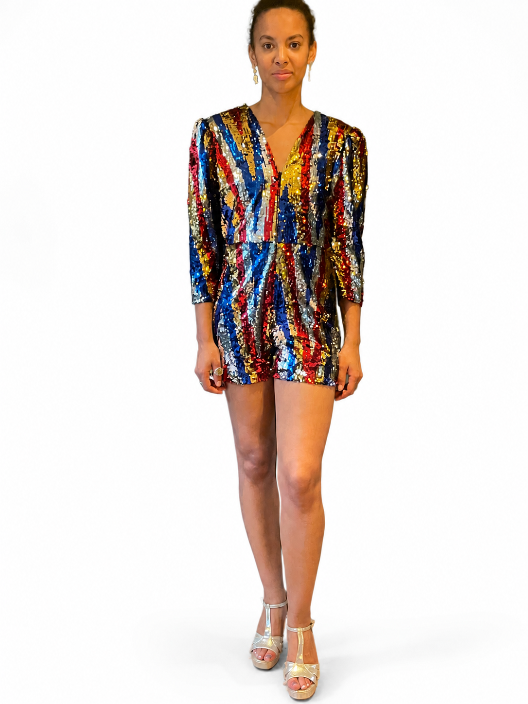Rachel Playsuit in Carnival Sequin
