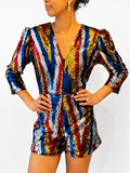 Rachel Playsuit in Carnival Sequin