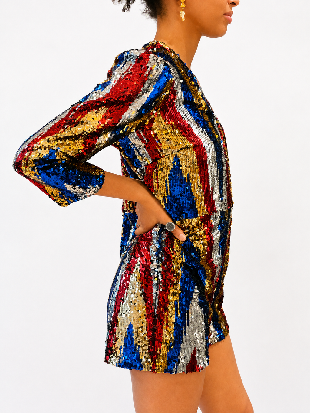 Rachel Playsuit in Carnival Sequin