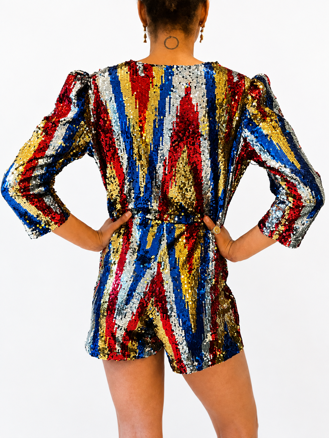 Rachel Playsuit in Carnival Sequin