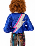 Royal Blue Zappy Bomber Jacket