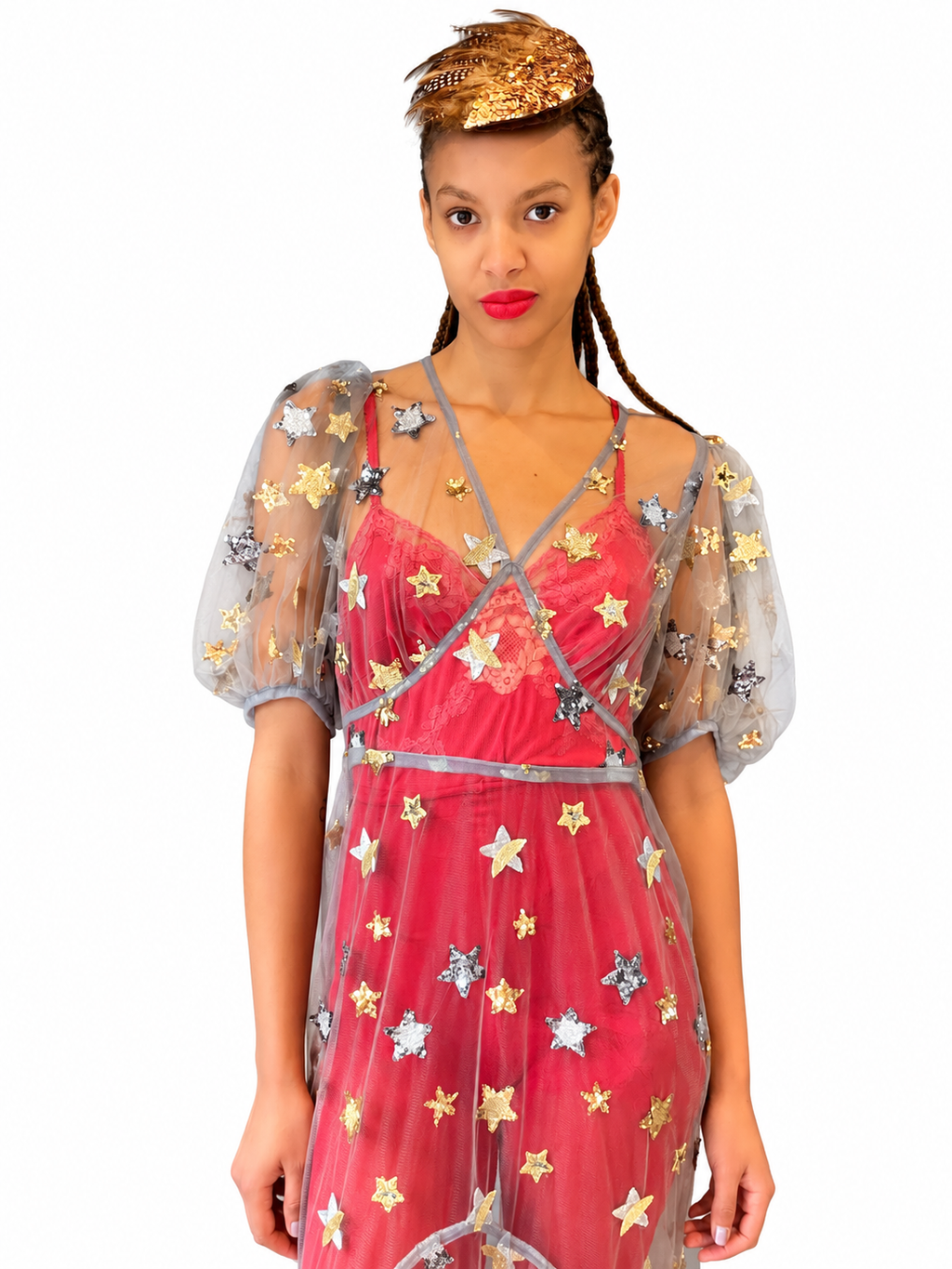 1940s Inspired Star Sequin Dress