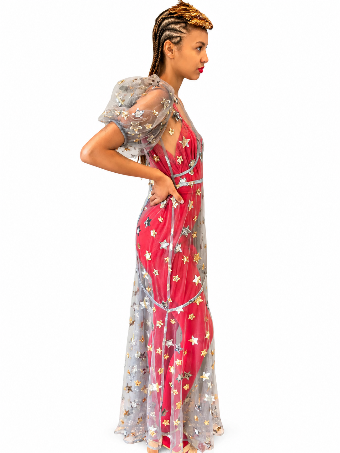 1940s Inspired Star Sequin Dress