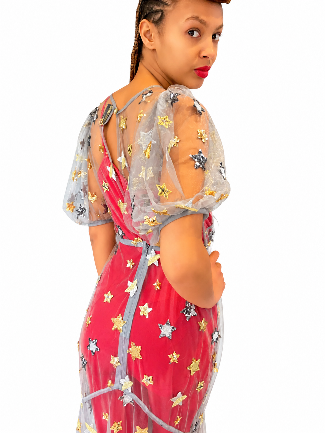 1940s Inspired Star Sequin Dress