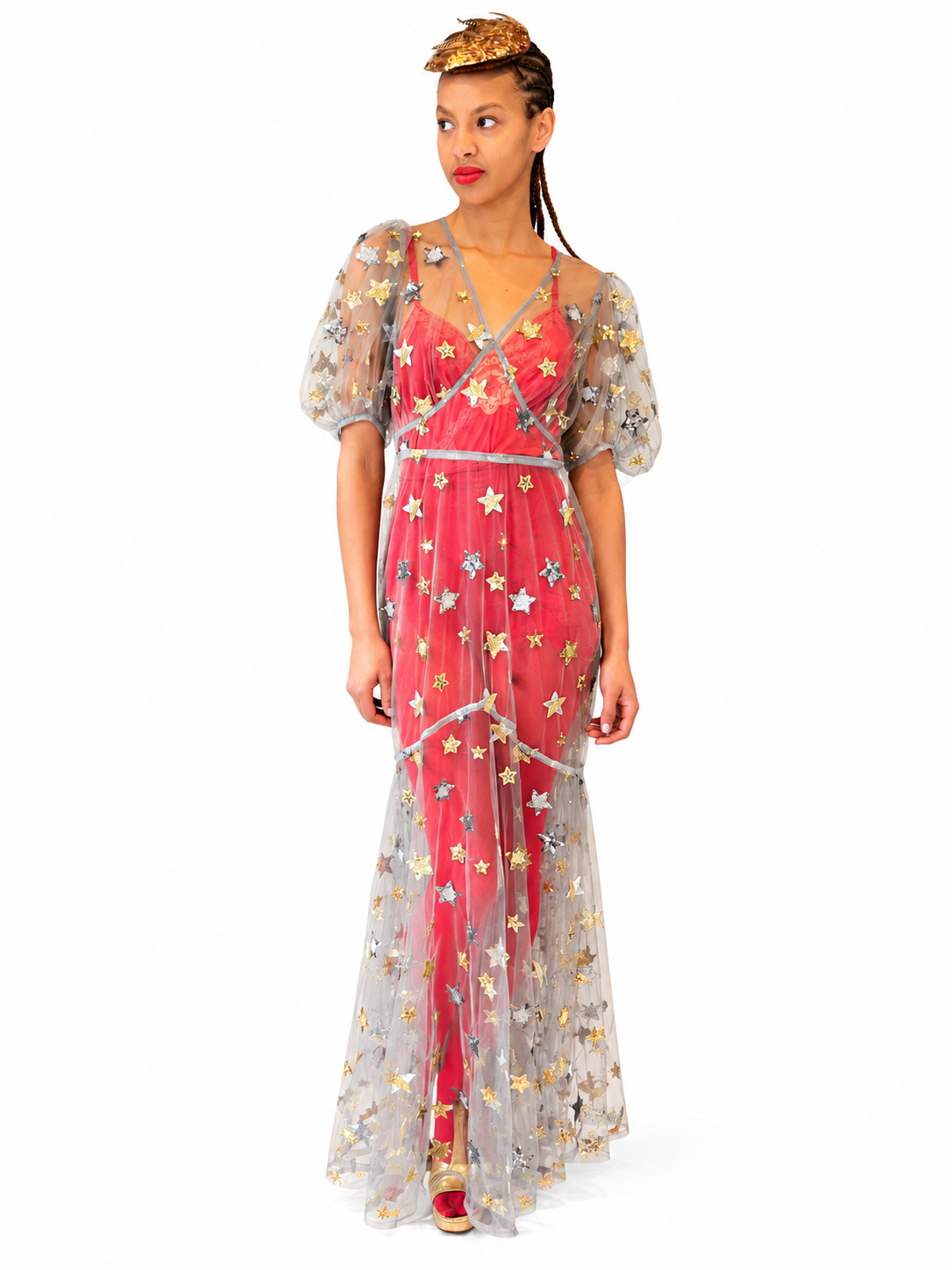 1940s Inspired Star Sequin Dress