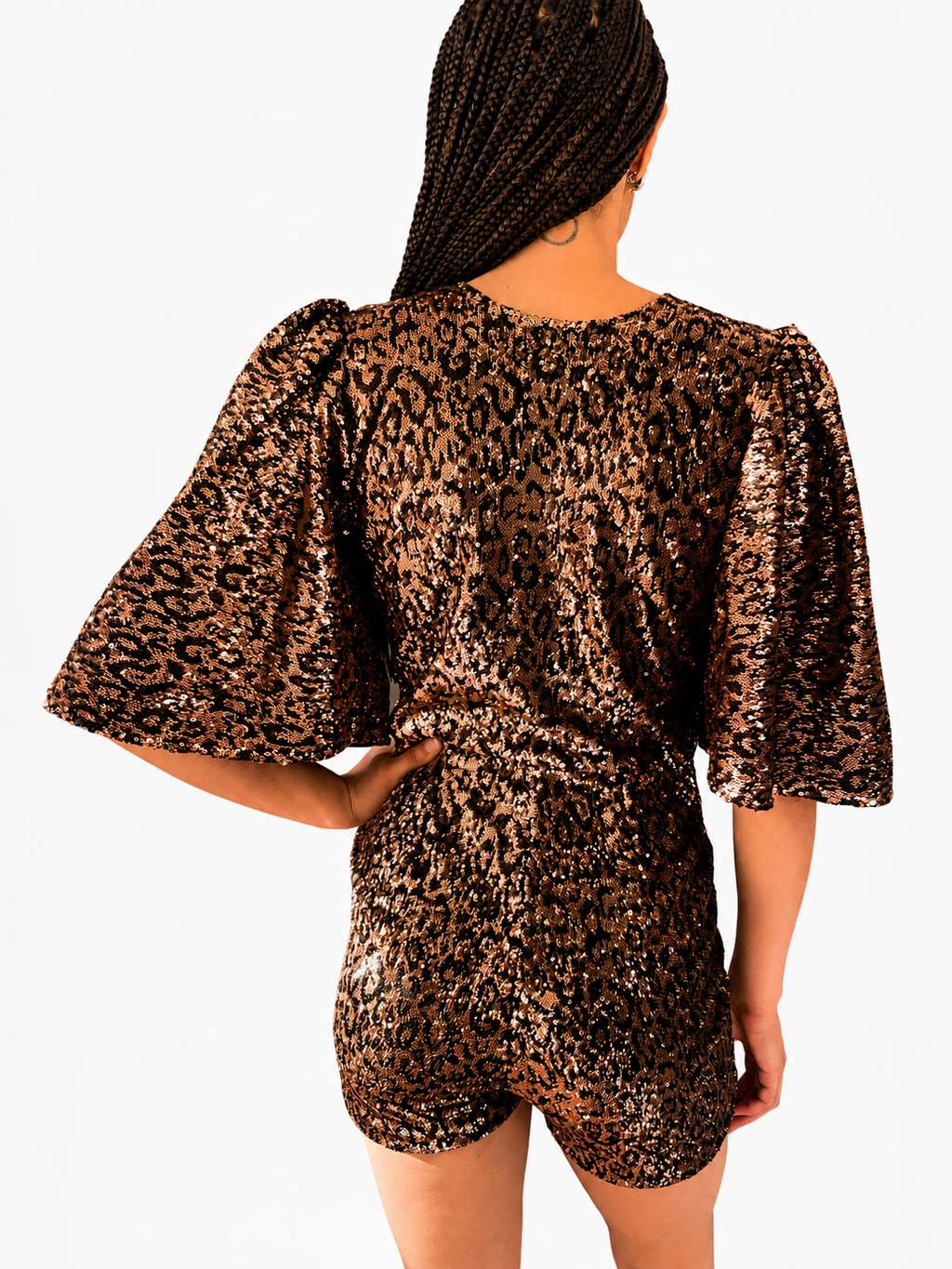 Sophie B Playsuit in Leopard Print